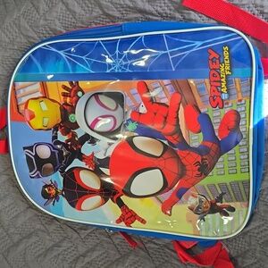 Action Figure Backpack - Blue and Red